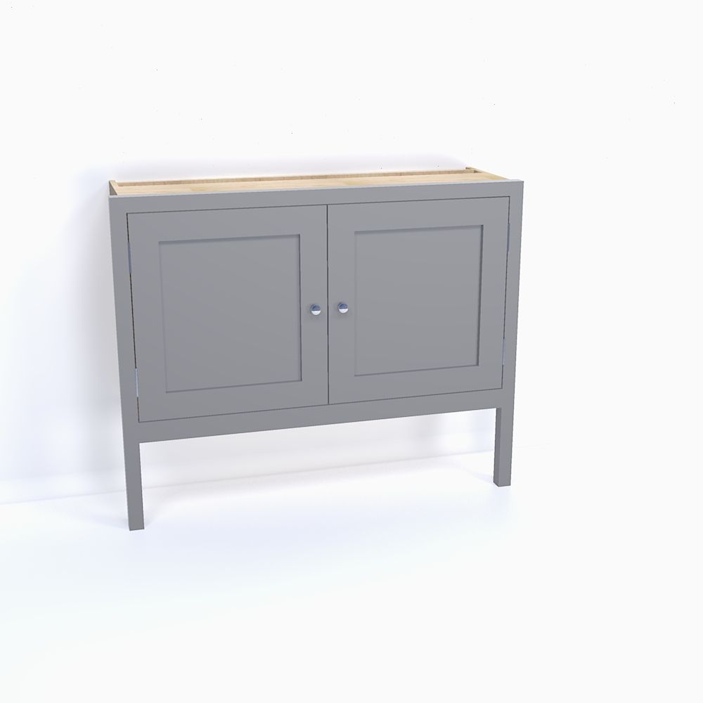 Two Door Cabinet, 1 Shelf (320mm deep)