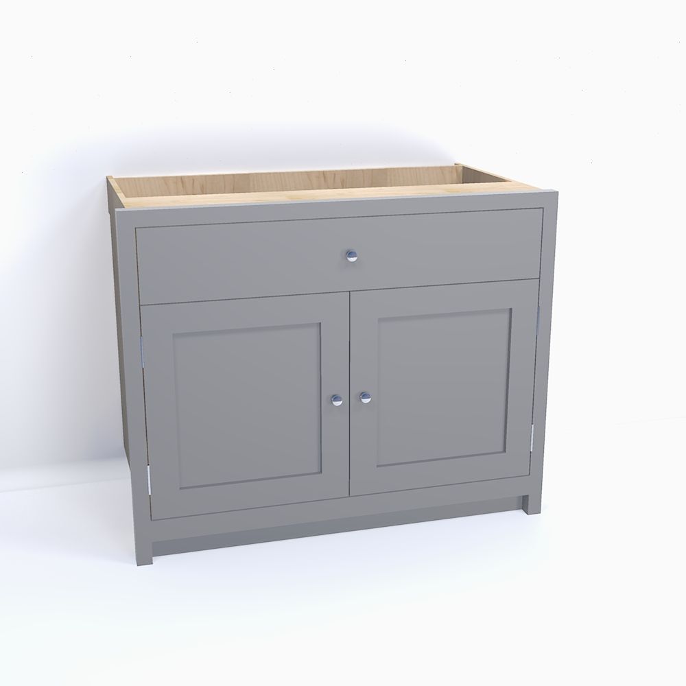 Two Doors, 1 Drawer Cabinet
