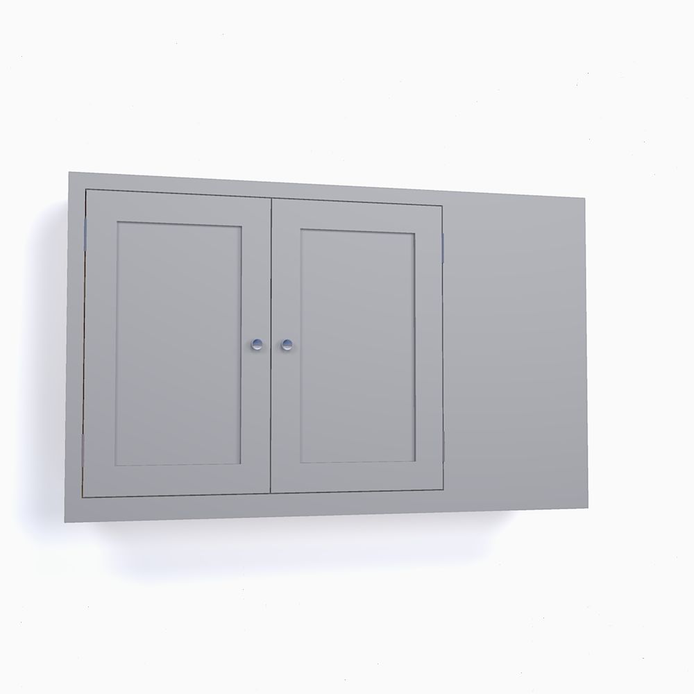 Two Door Blind Corner Cabinet, 2 Shelves