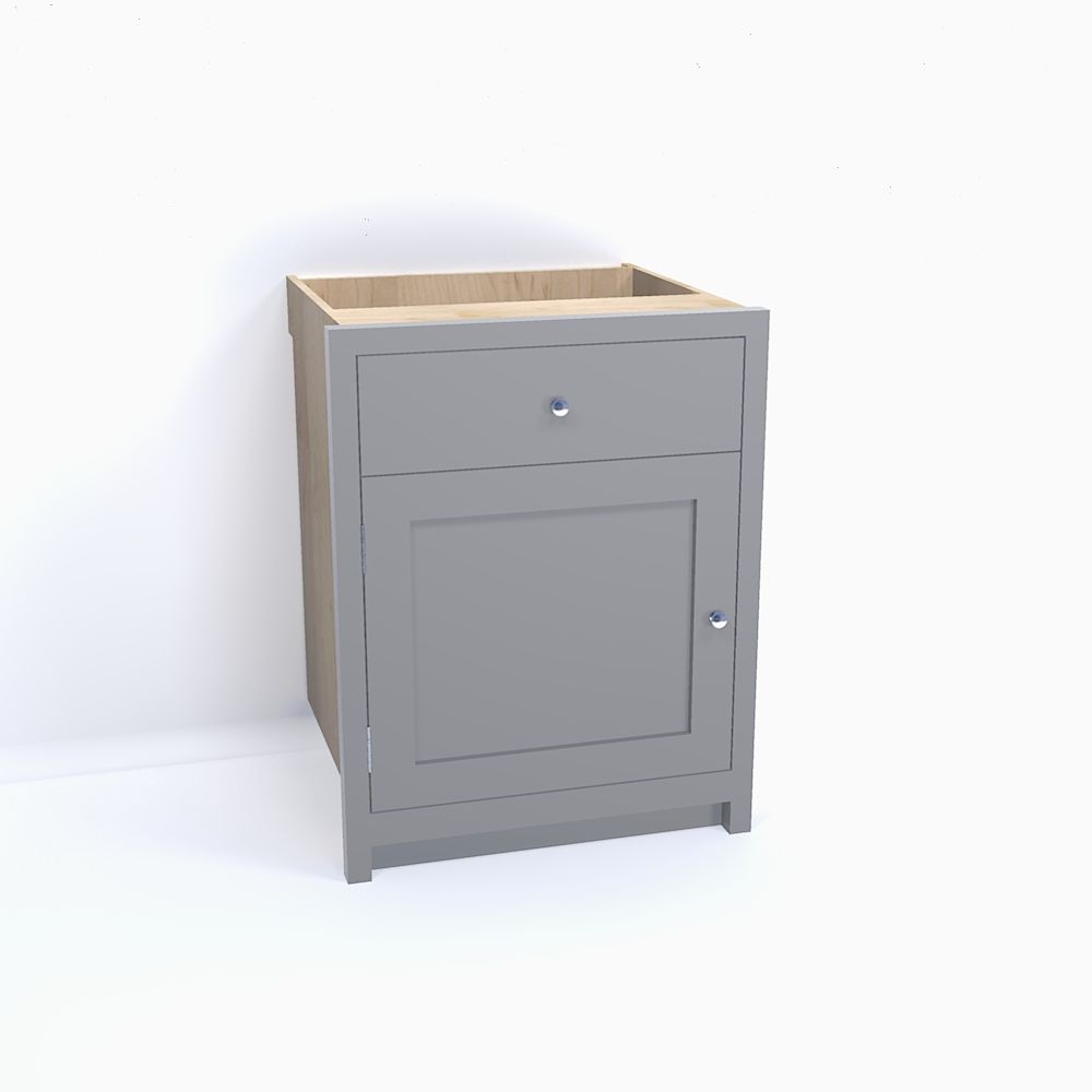 One Drawer, Single Door Cabinet