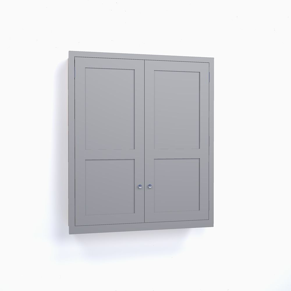 Two Door Cabinet, 3 Shelves