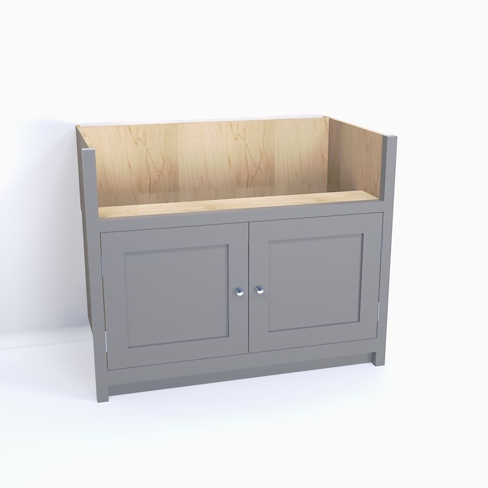 Two Door Shaws Shaker Sink Cabinet