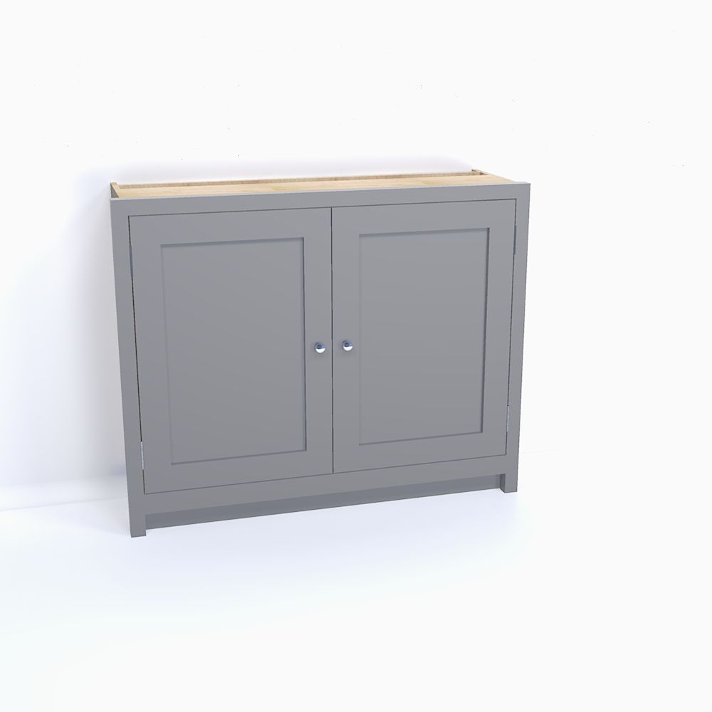 Two Door Cabinet, 1 Shelf (320mm deep)
