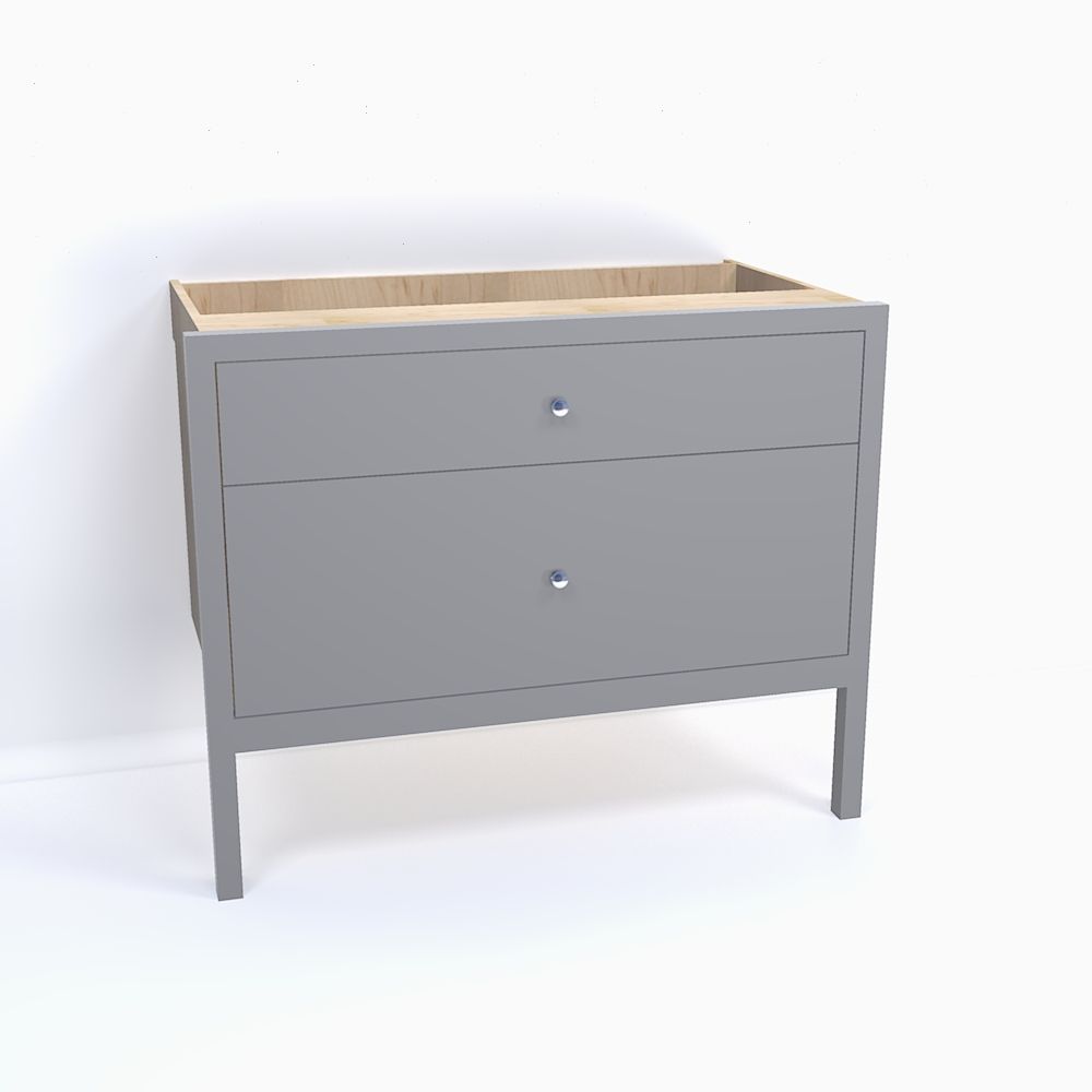 2 Drawer Floating Cabinet